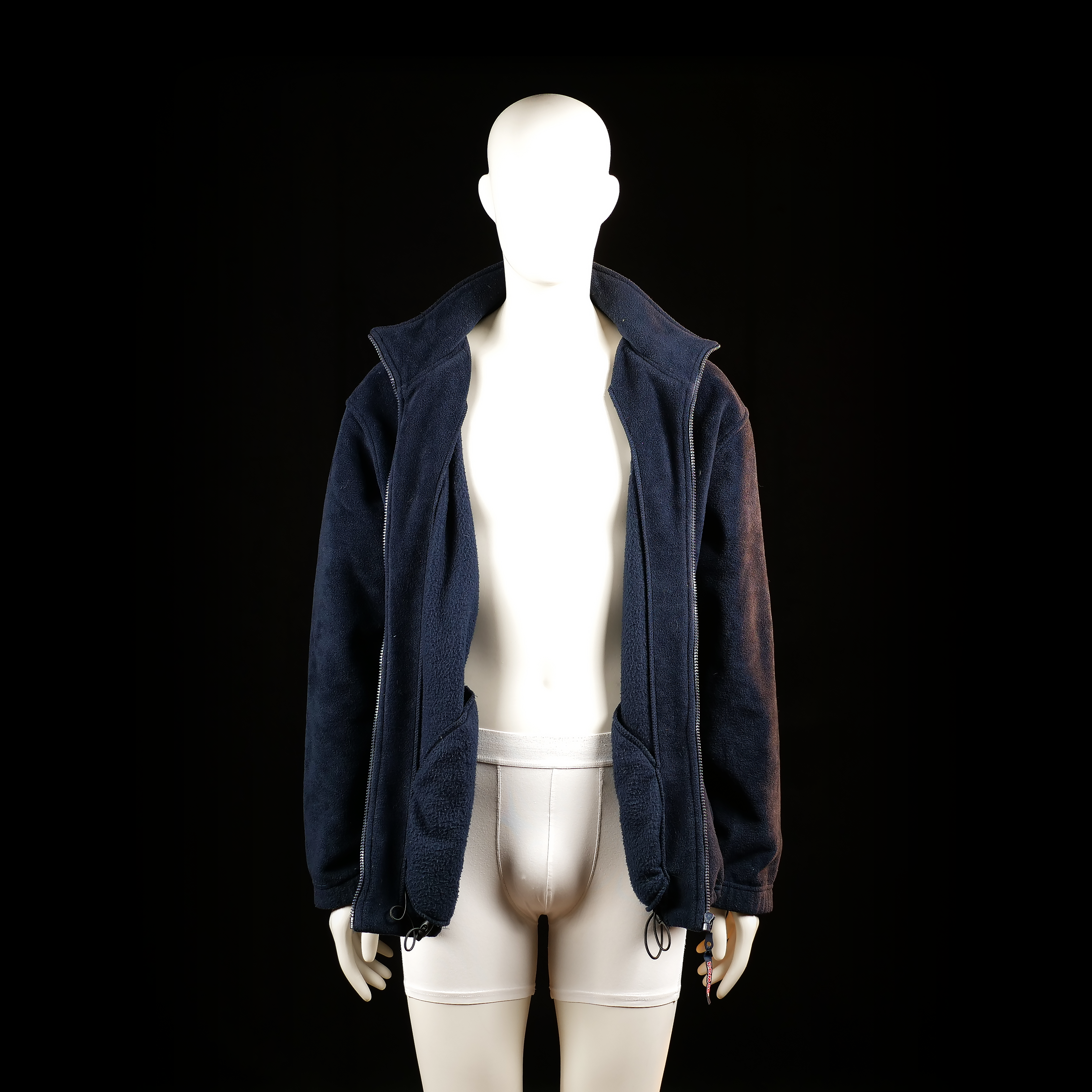 Rom88 - fleece jacket - Black - (Storlek: XL)