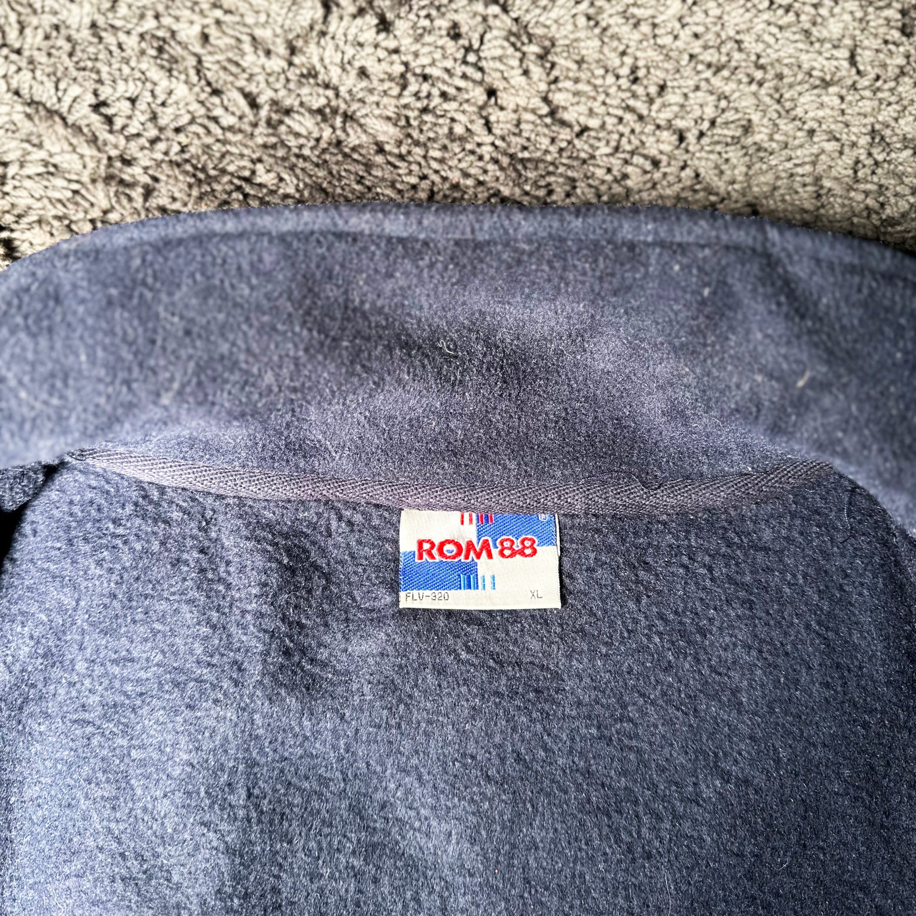 Rom88 - fleece jacket - Black - (Storlek: XL)