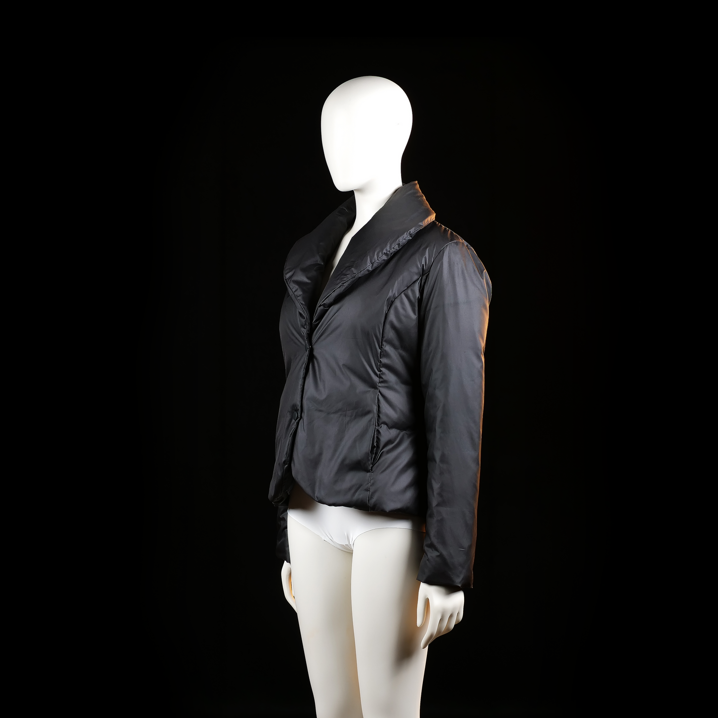 Sisley - padded jacket - Black - (Storlek: M)