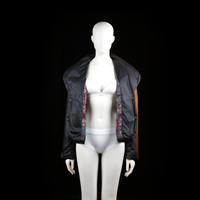 Sisley - padded jacket - Black - (Storlek: M)