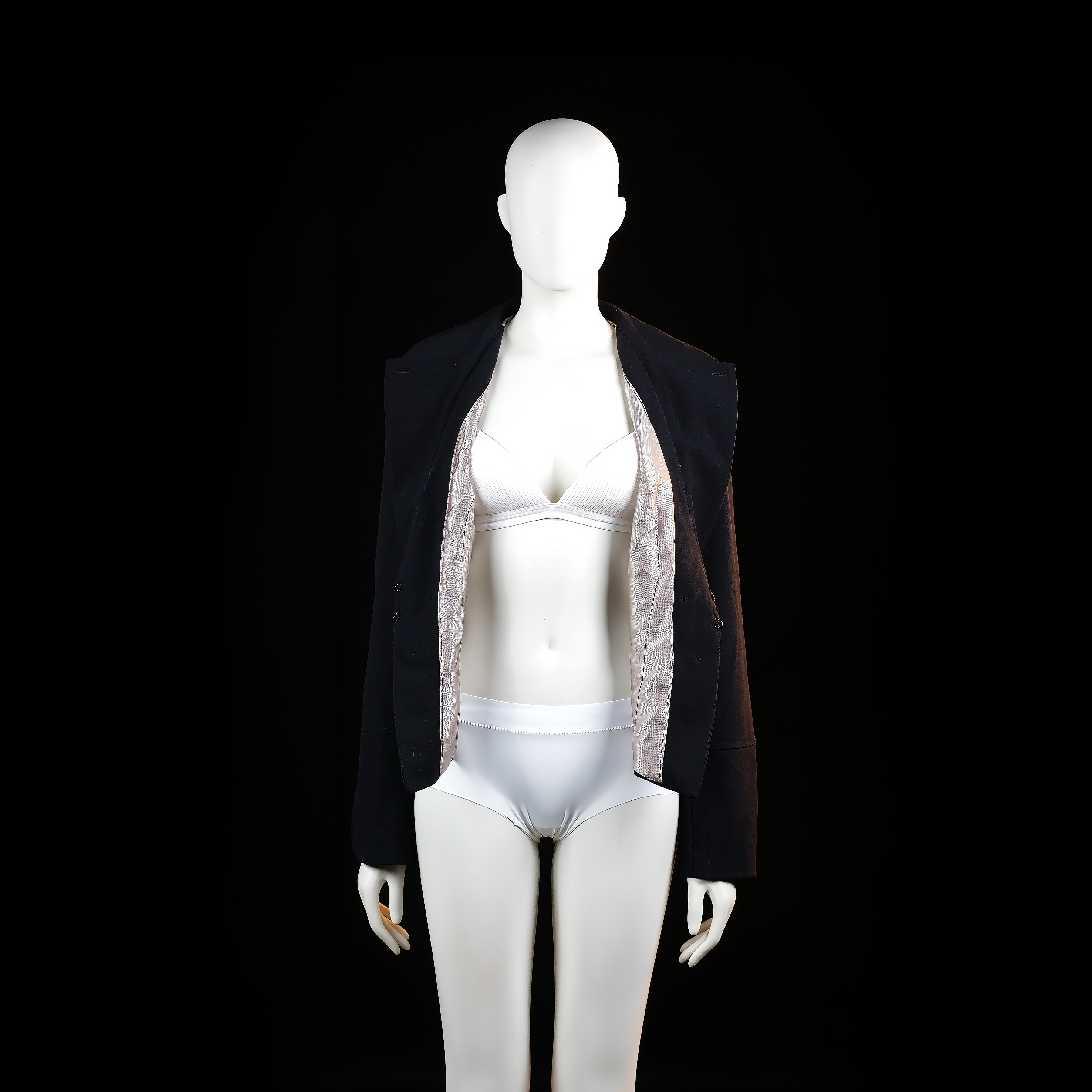 Lindex - blazer - Black - (Storlek: 44)