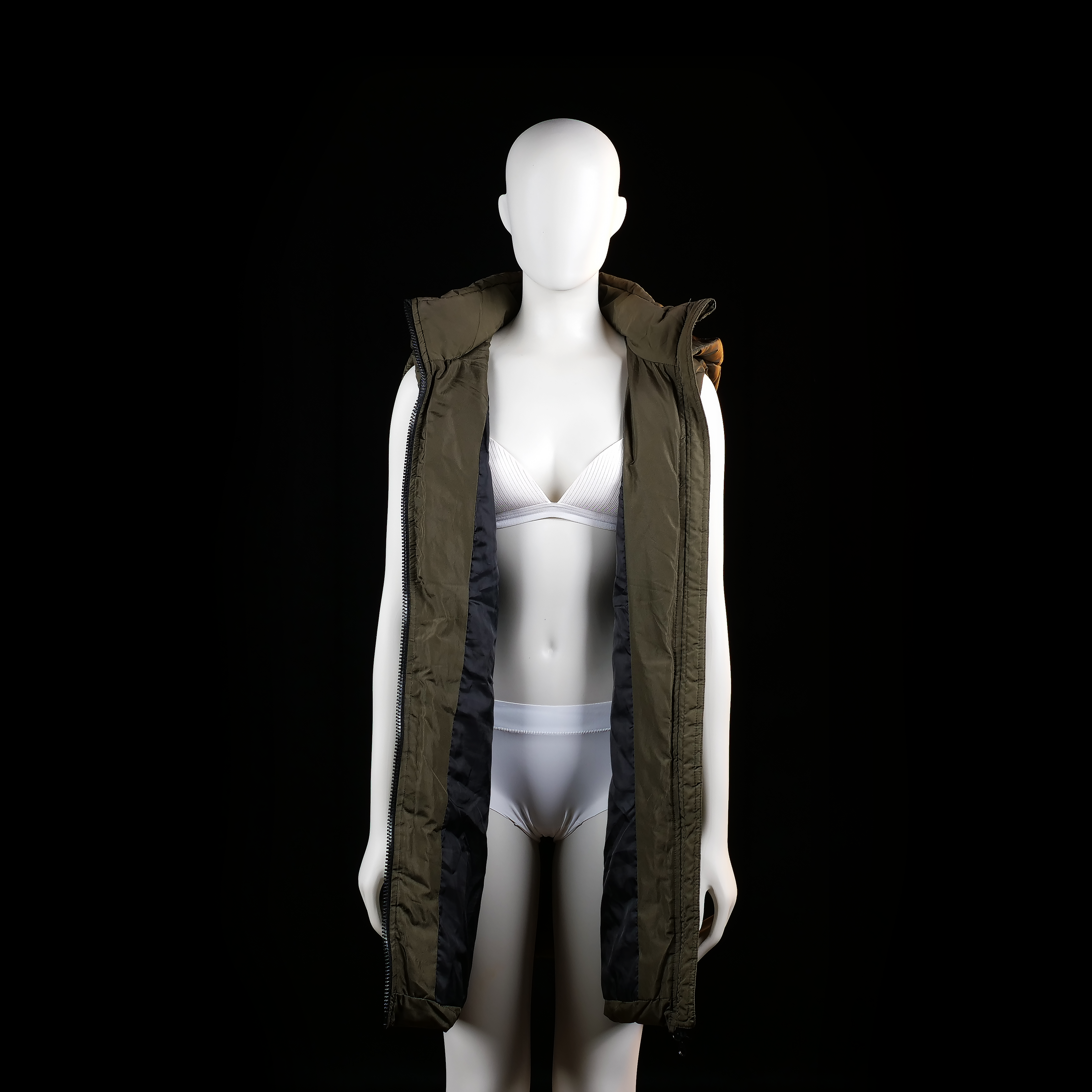 Jdy - padded vest - Olive - (Storlek: S)