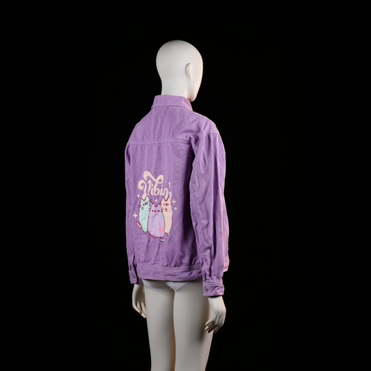 Reserved - trucker jacket - Lavender - (Storlek: 158)