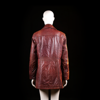 Donna - leather jacket - Brown - (Storlek: 42)