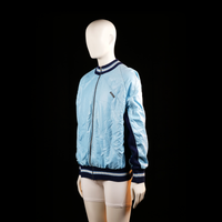 Santini - bomber jacket - Light Blue, Navy - (Storlek: M)
