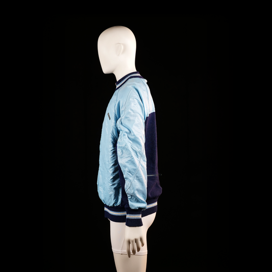 Santini - bomber jacket - Light Blue, Navy - (Storlek: M)