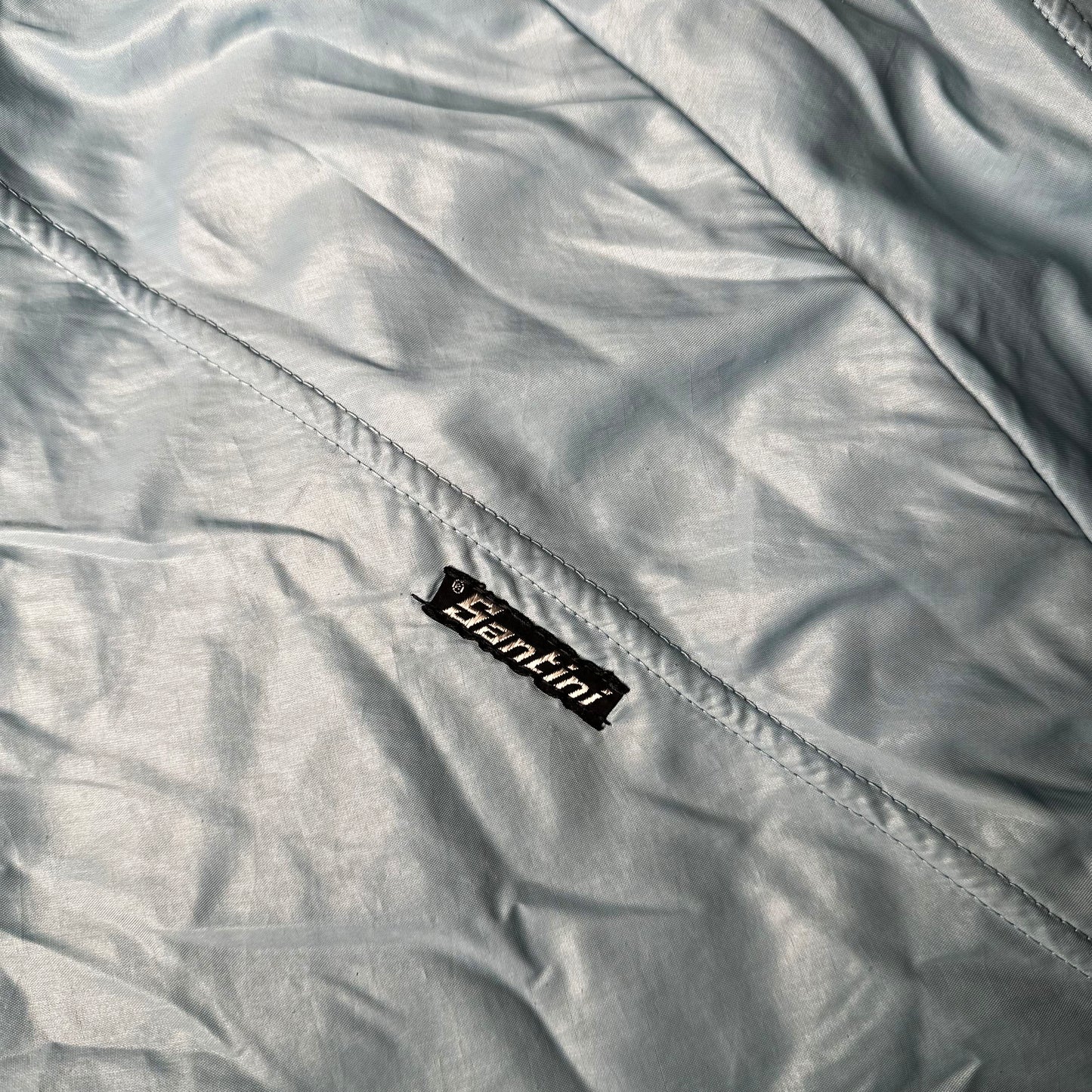 Santini - bomber jacket - Light Blue, Navy - (Storlek: M)